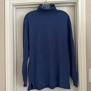 POLO RALPH LAUREN  men’s blue turtleneck, Medium